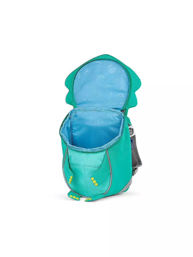 AFFENZAHN | Kinder Rucksack Kleine Freunde - Dinosaurier | grün