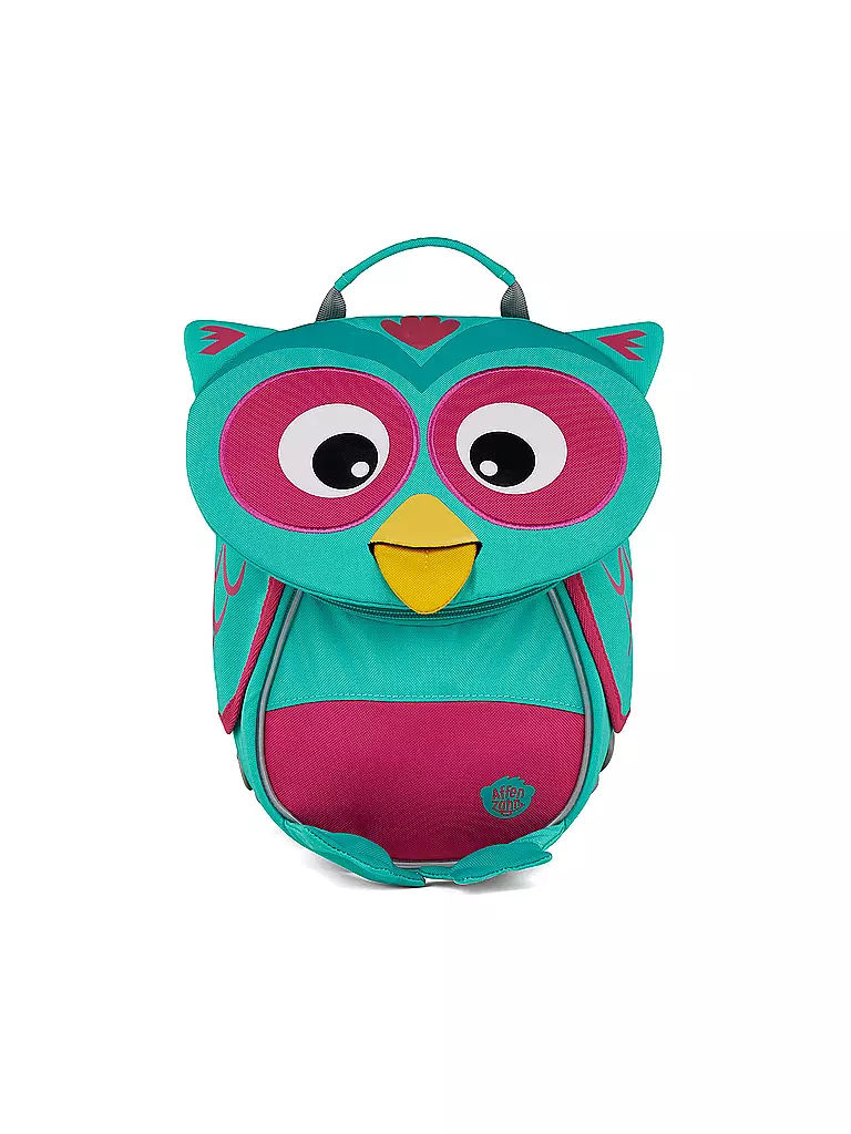 AFFENZAHN | Kinder Rucksack Kleine Freunde - Eule | türkis