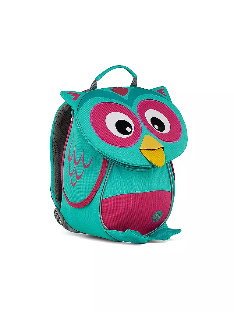 AFFENZAHN | Kinder Rucksack Kleine Freunde - Eule | grau