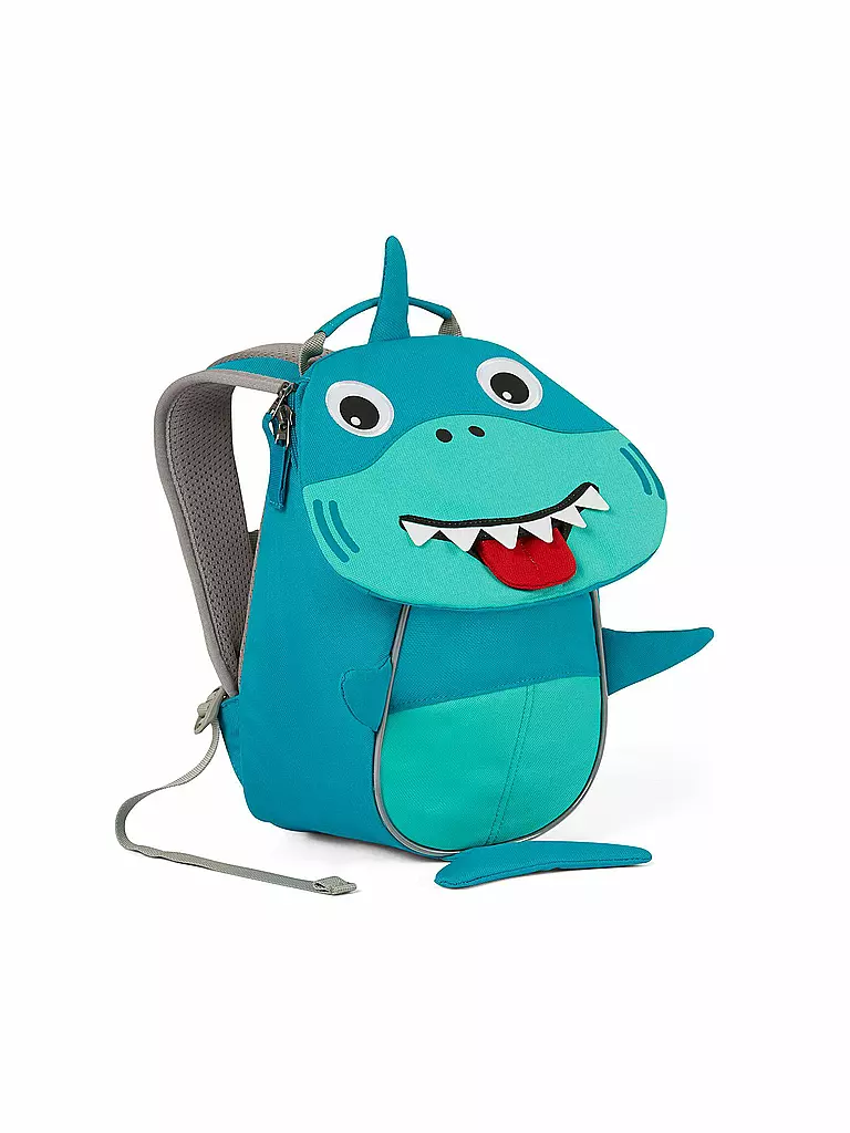 AFFENZAHN | Kinder Rucksack Kleine Freunde - Hai | grün