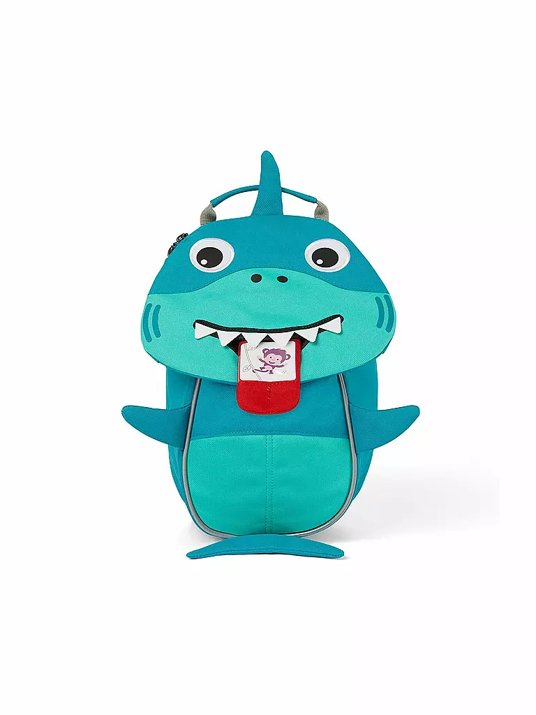 AFFENZAHN | Kinder Rucksack Kleine Freunde - Hai | grün