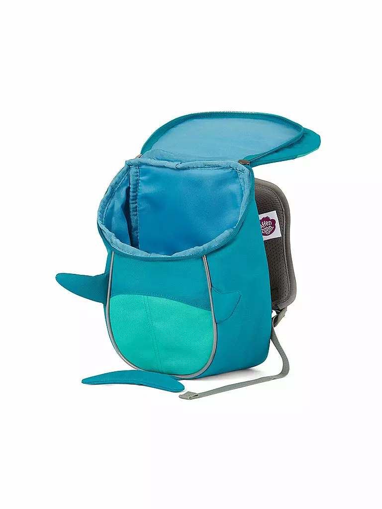 AFFENZAHN | Kinder Rucksack Kleine Freunde - Hai | grün