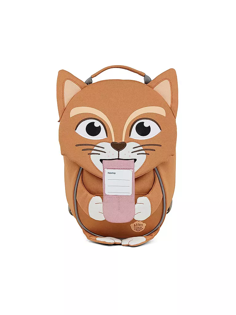 AFFENZAHN | Kinder Rucksack Kleine Freunde - Katze | rosa