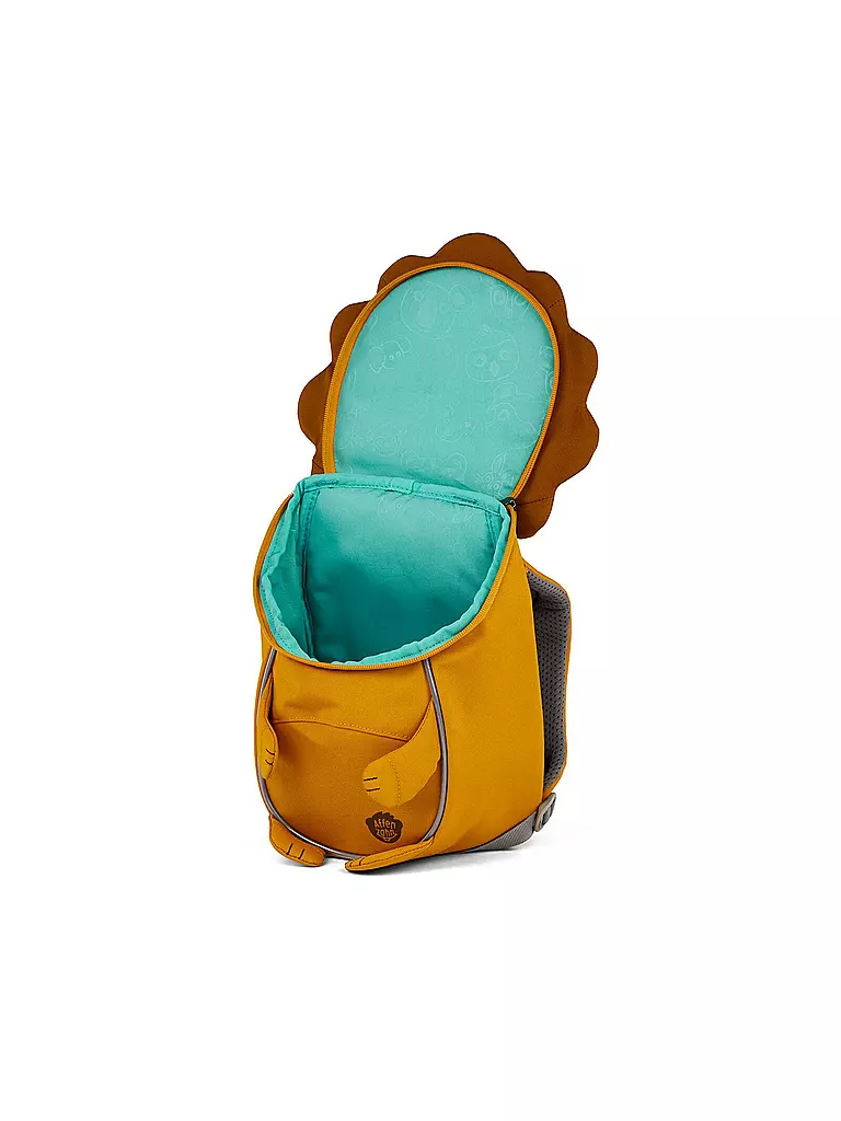 AFFENZAHN | Kinder Rucksack Kleine Freunde - Löwe | orange