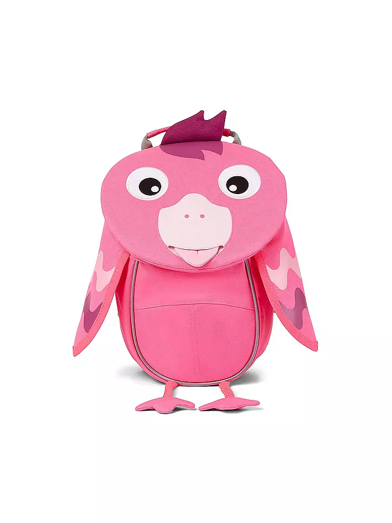 AFFENZAHN | Kinder Rucksack Kleine Freunde Neon - Flamingo | pink