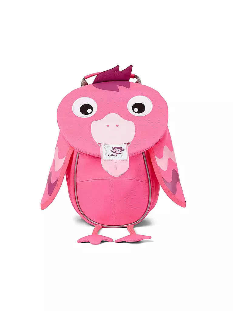 AFFENZAHN | Kinder Rucksack Kleine Freunde Neon - Flamingo | pink