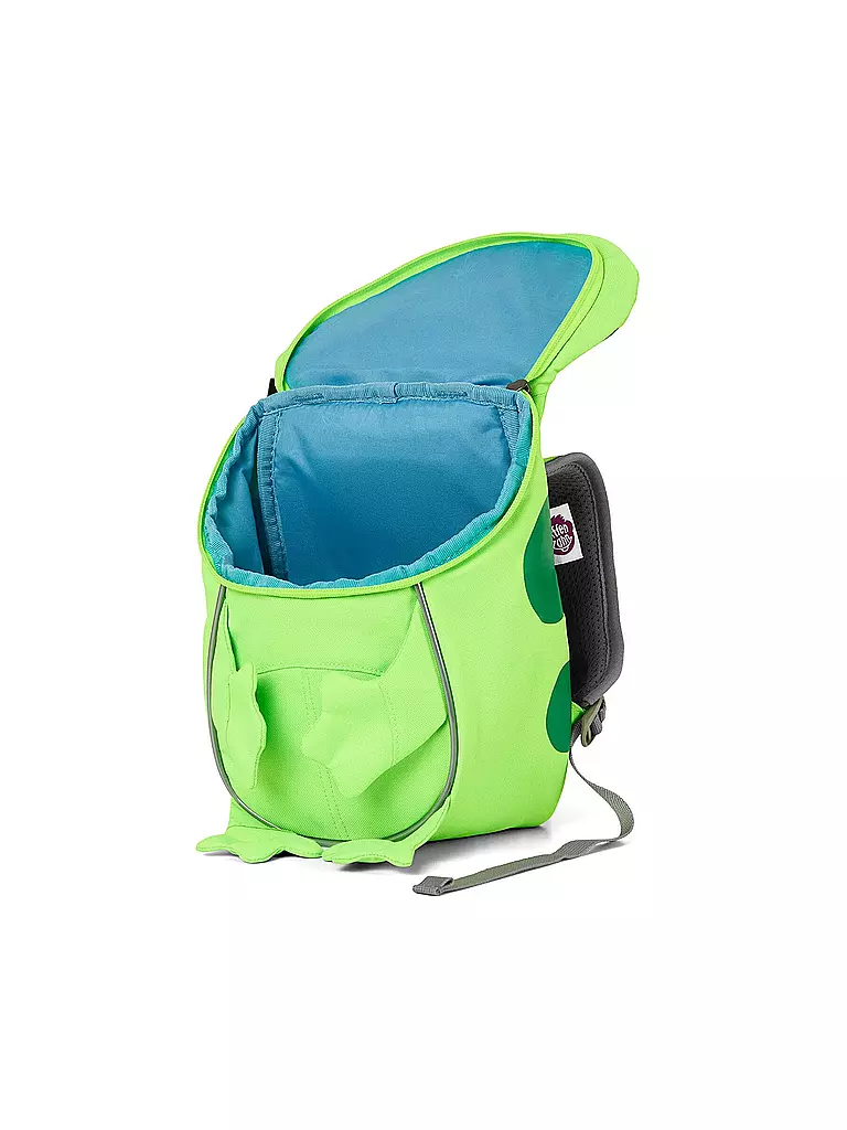 AFFENZAHN | Kinder Rucksack Kleine Freunde Neon - Frosch | grün