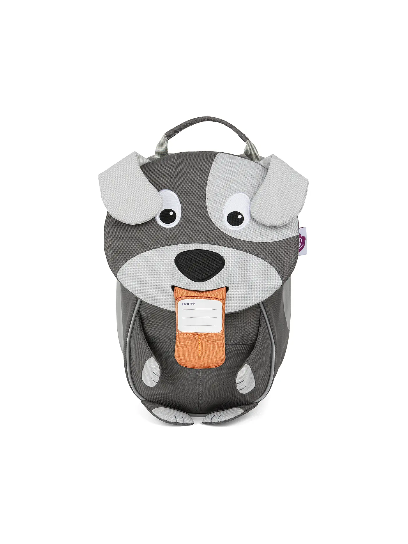 AFFENZAHN | Kinder Rucksack Kleiner Freund - Hund | grau