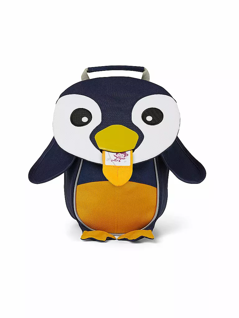 AFFENZAHN | Kinder Rucksack Kleiner Freund - Pinguin | dunkelblau