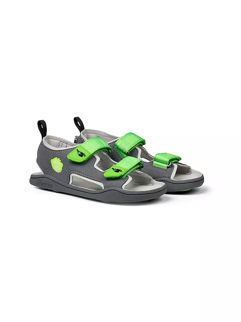 AFFENZAHN | Kinder Sandalen AIRY Panther | grau