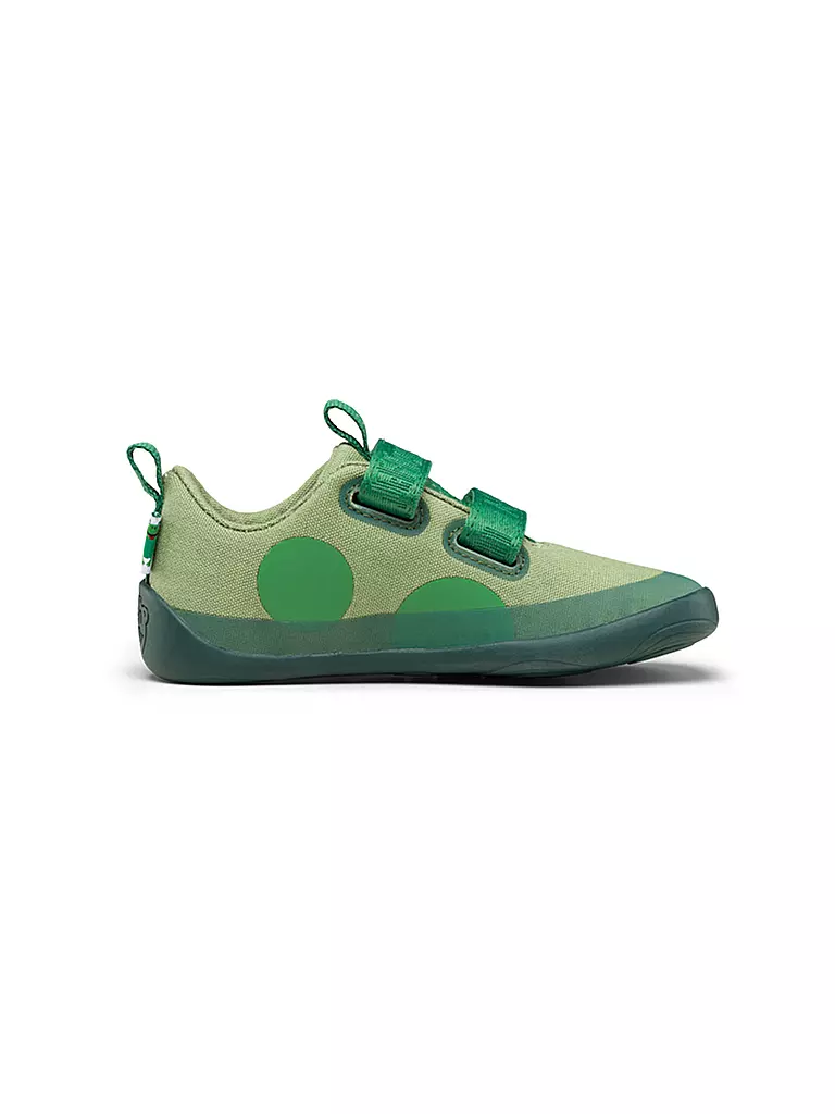 AFFENZAHN | Kinder Sneaker Barfußschuh  COTTON LUCKY Frosch | hellblau