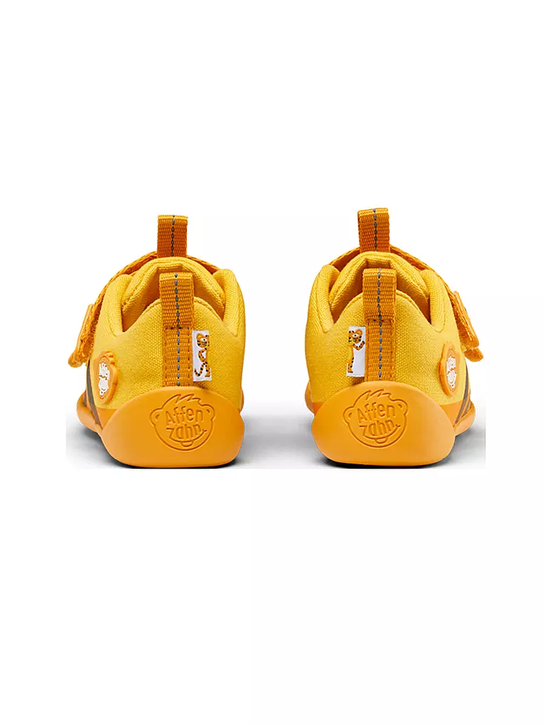 AFFENZAHN | Kinder Sneaker Barfußschuh COTTON LUCKY Tiger | hellblau