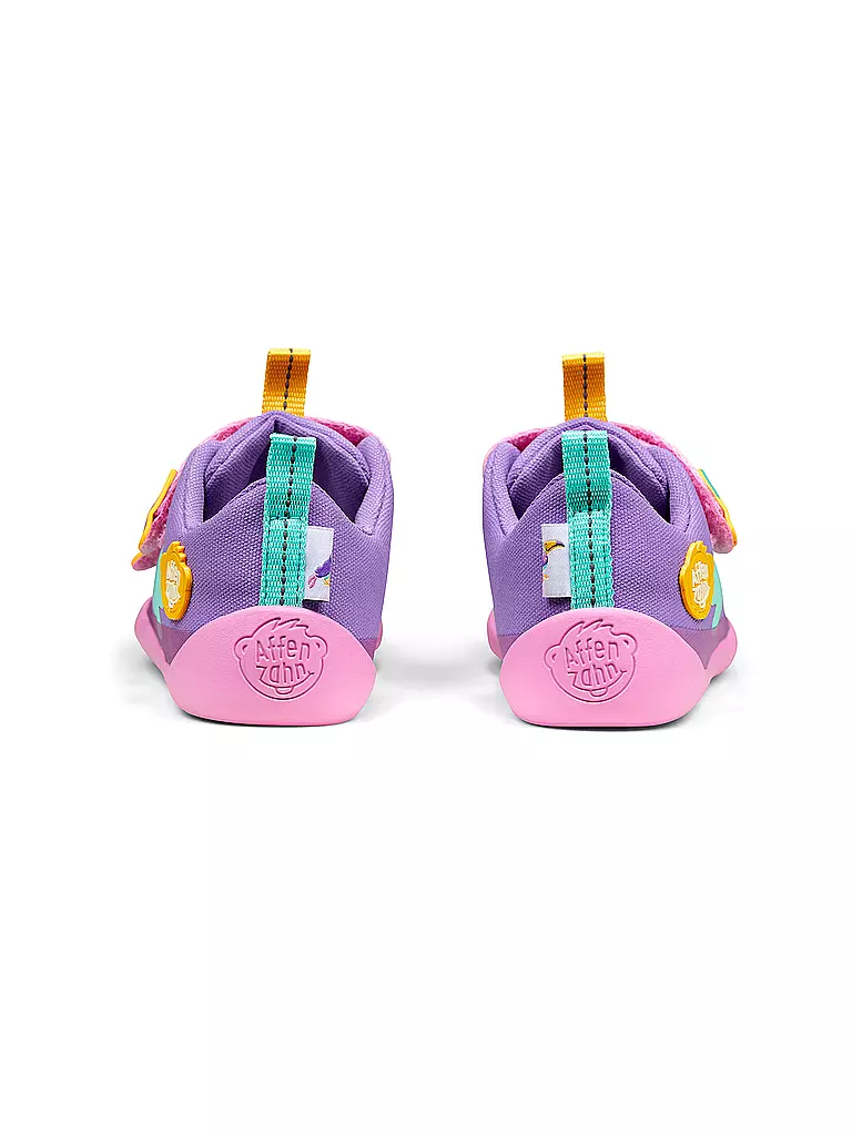AFFENZAHN | Kinder Sneaker Barfußschuhe  COTTON LUCKY  Kreativ Tukan | beere