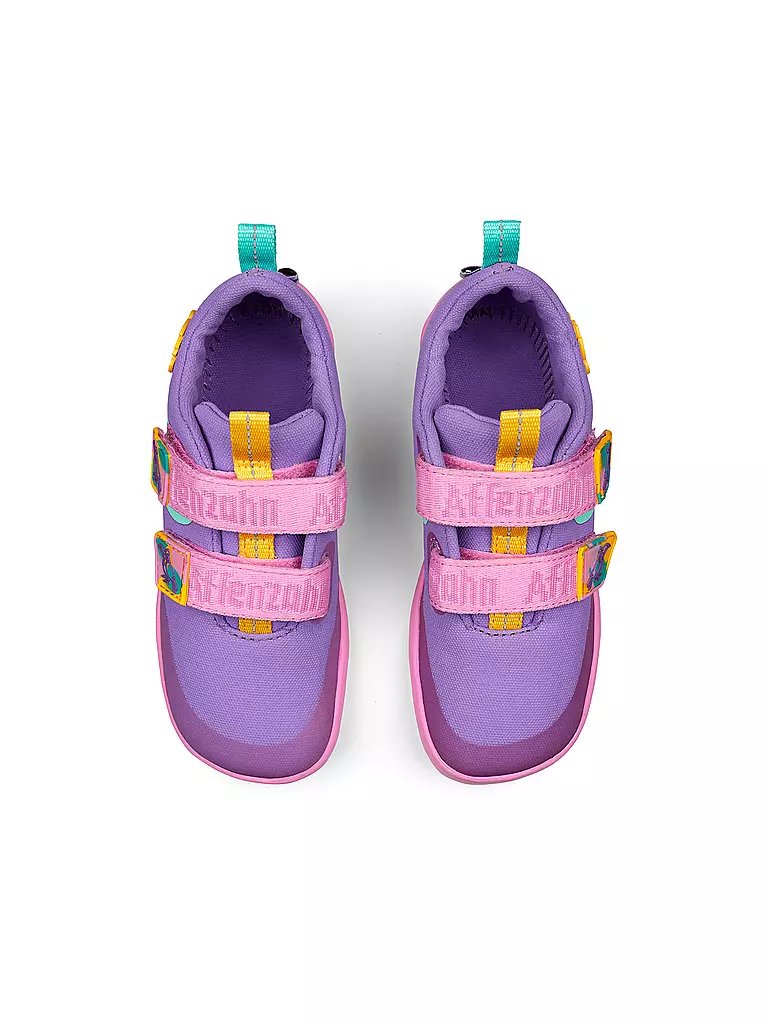 AFFENZAHN | Kinder Sneaker Barfußschuhe  COTTON LUCKY  Kreativ Tukan | beere