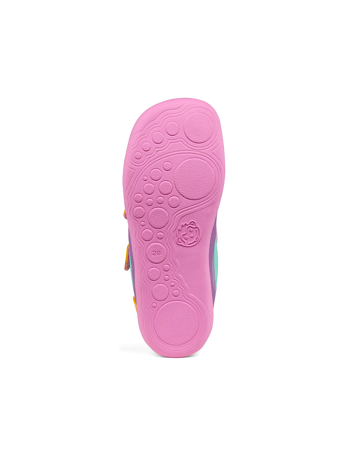 AFFENZAHN | Kinder Sneaker Barfußschuhe  COTTON LUCKY  Kreativ Tukan | lila