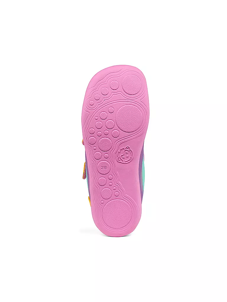 AFFENZAHN | Kinder Sneaker Barfußschuhe  COTTON LUCKY  Kreativ Tukan | beere