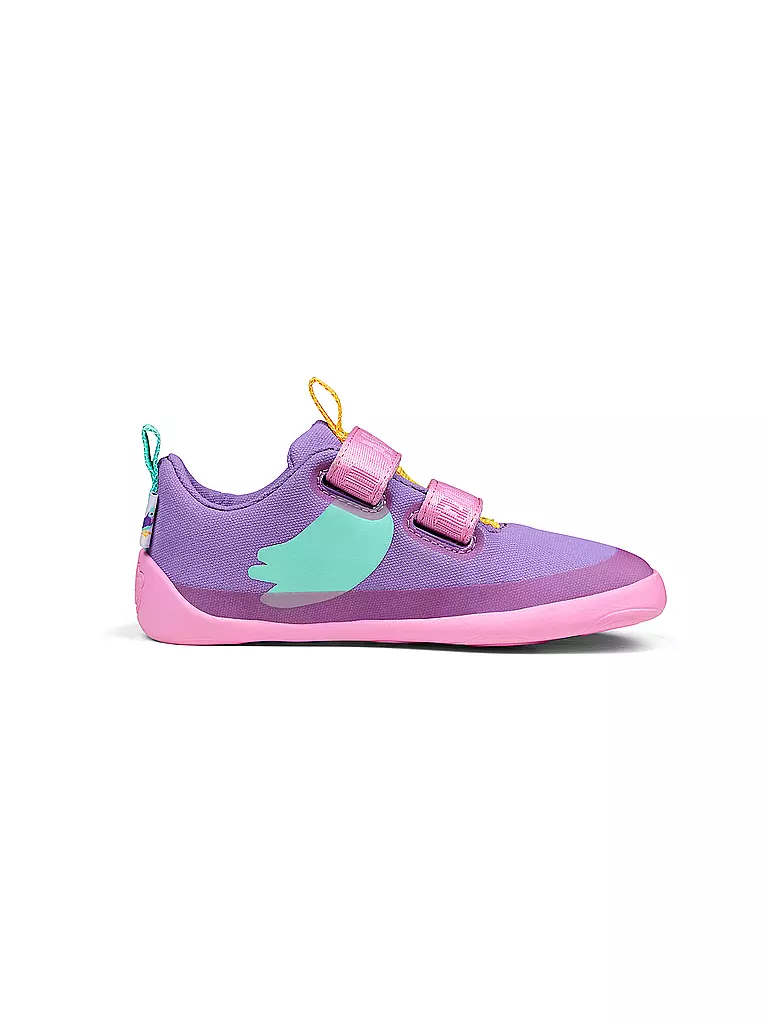 AFFENZAHN | Kinder Sneaker Barfußschuhe  COTTON LUCKY  Kreativ Tukan | beere