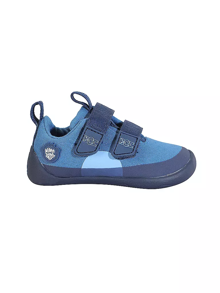 AFFENZAHN | Kinder Sneaker Barfußschuhe  COTTON LUCKY Bär | blau