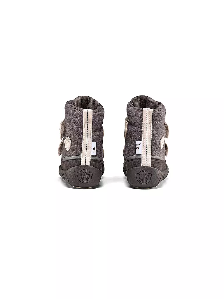 AFFENZAHN | Kinder Stiefel WOLLE COMFY Nashorn | schwarz