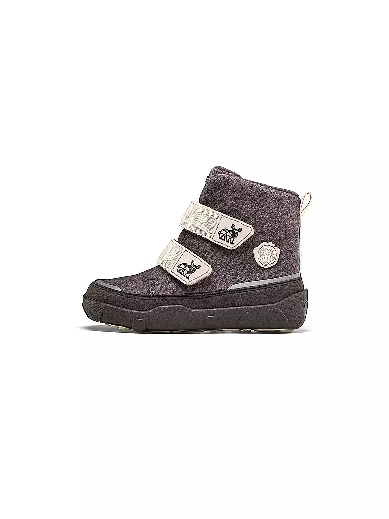AFFENZAHN | Kinder Stiefel WOLLE COMFY Nashorn | schwarz
