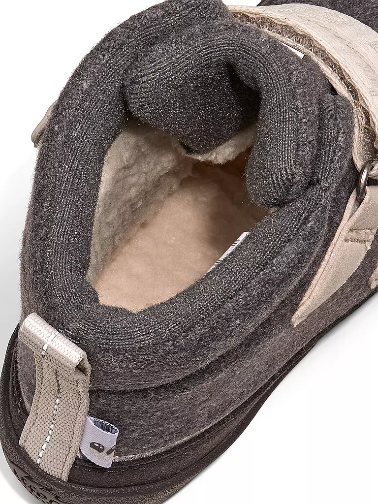 AFFENZAHN | Kinder Stiefel WOLLE COMFY Nashorn | schwarz