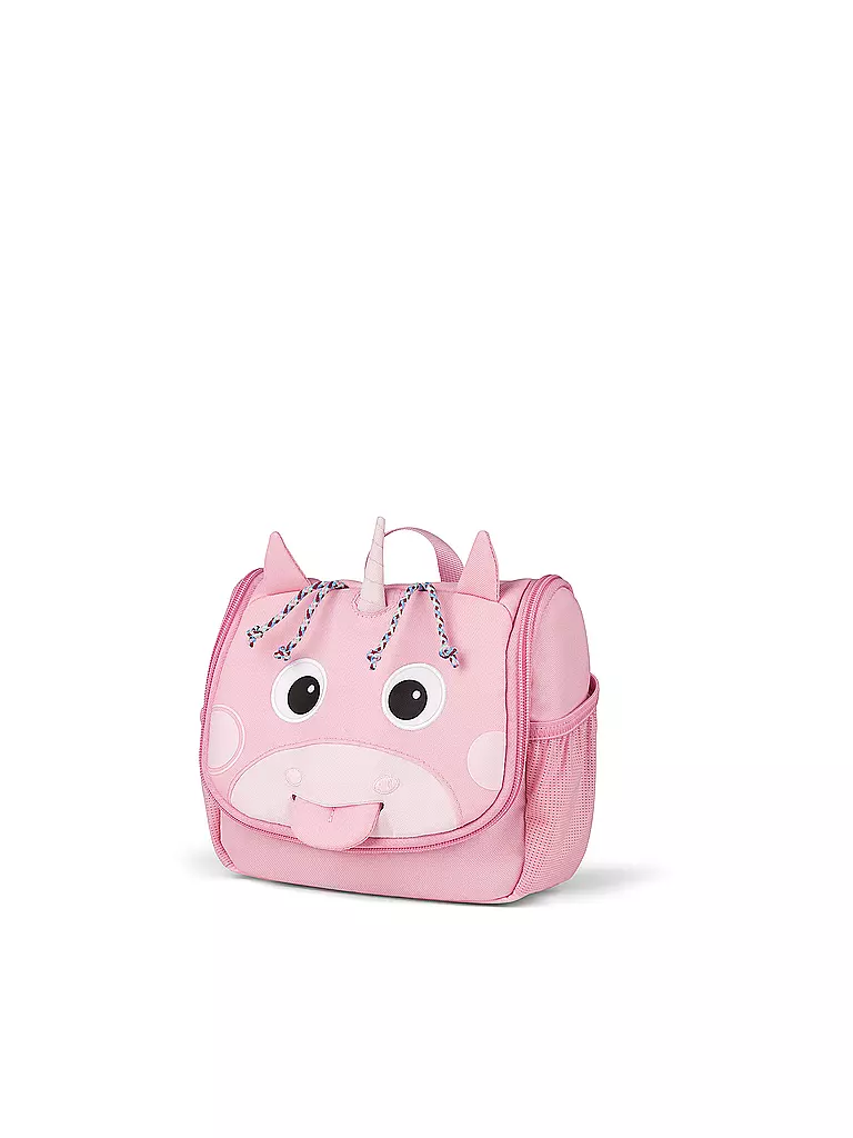 AFFENZAHN | Kinder Toilettetasche Einhorn | rosa
