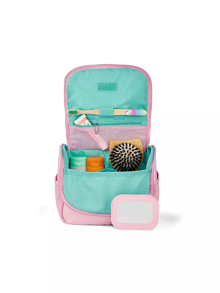 AFFENZAHN | Kinder Toilettetasche Einhorn | rosa