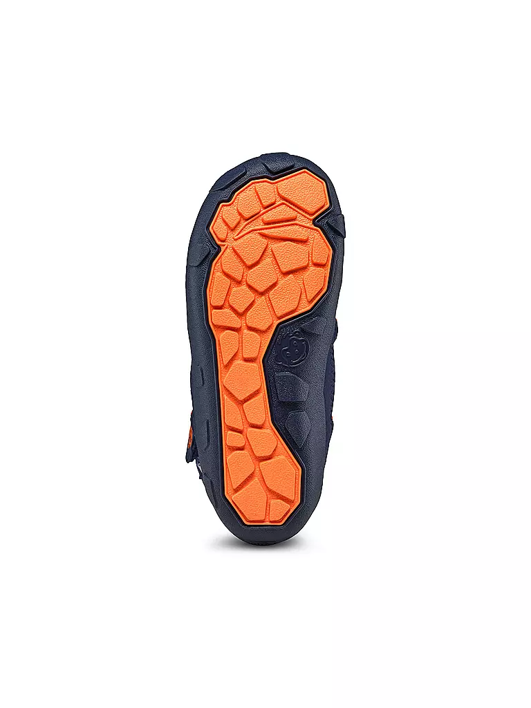 AFFENZAHN | Kinder Winterstiefel  VEGAN SNOWY Elefant | dunkelblau