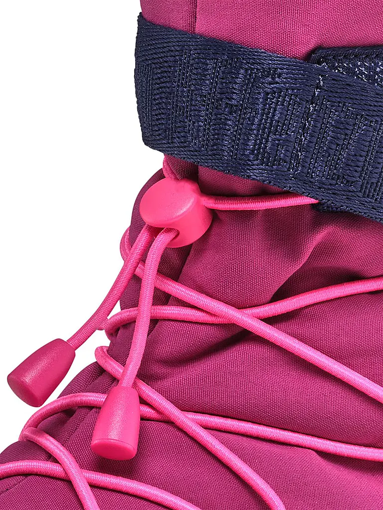 AFFENZAHN | Kinder Winterstiefel  VEGAN SNOWY Flamingo | dunkelrot