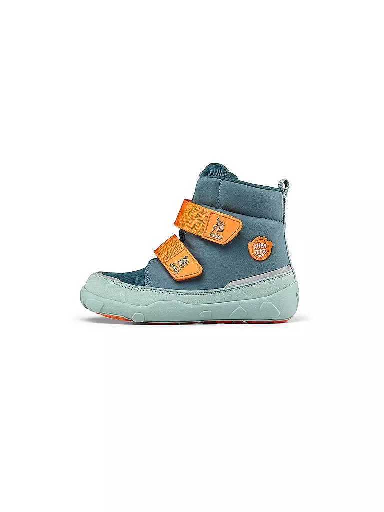 AFFENZAHN | Kinder Winterstiefel VEGAN COMFY Hase | hellblau