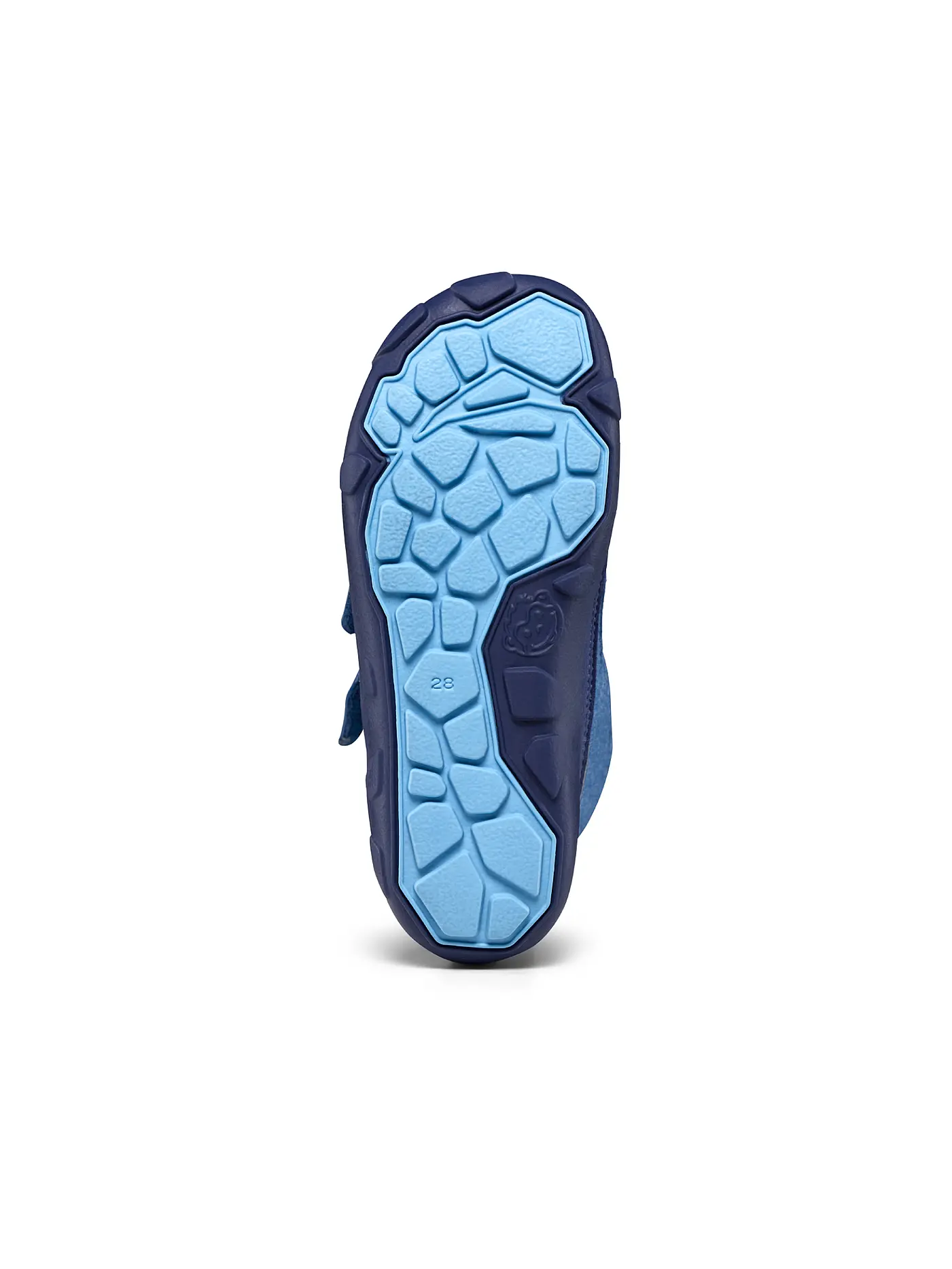 AFFENZAHN | Kinder Winterstiefel WOLLE COMFY Elefant | blau