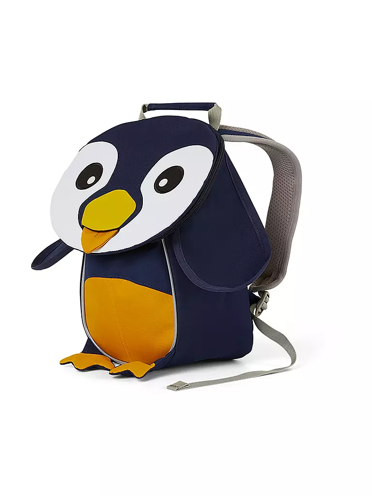 AFFENZAHN | Kinder-Rucksack "Kleine Freunde - Pinguin" | schwarz