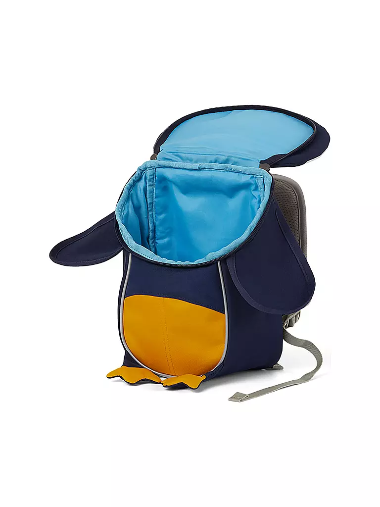 AFFENZAHN | Kinder-Rucksack "Kleine Freunde - Pinguin" | schwarz