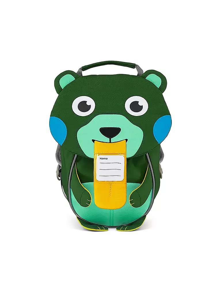 AFFENZAHN | Kindergartenrucksack Kreativ Bär | grün