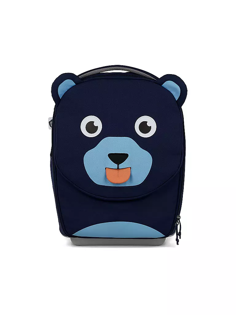 AFFENZAHN | Kinderkoffer Bär | blau