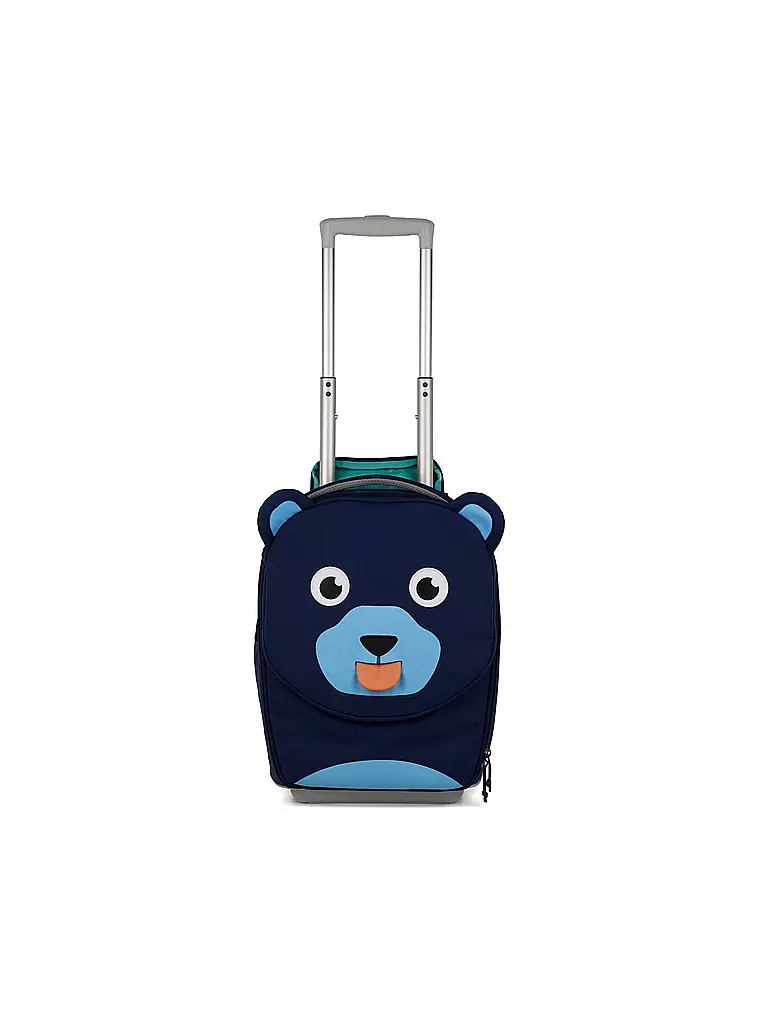 AFFENZAHN | Kinderkoffer Bär | blau