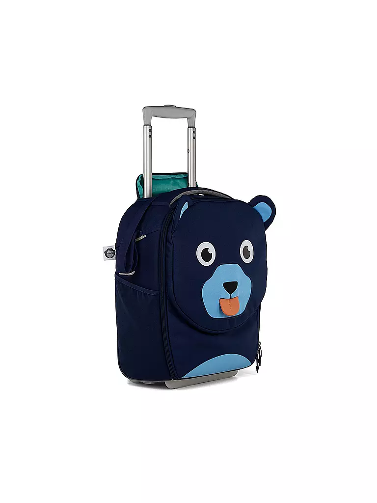 AFFENZAHN | Kinderkoffer Bär | blau