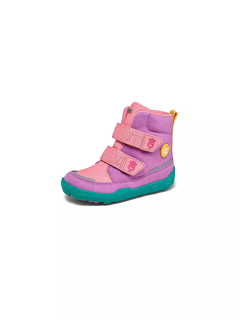 AFFENZAHN | Mädchen Winterstiefel VEGAN COMFY Eule | pink