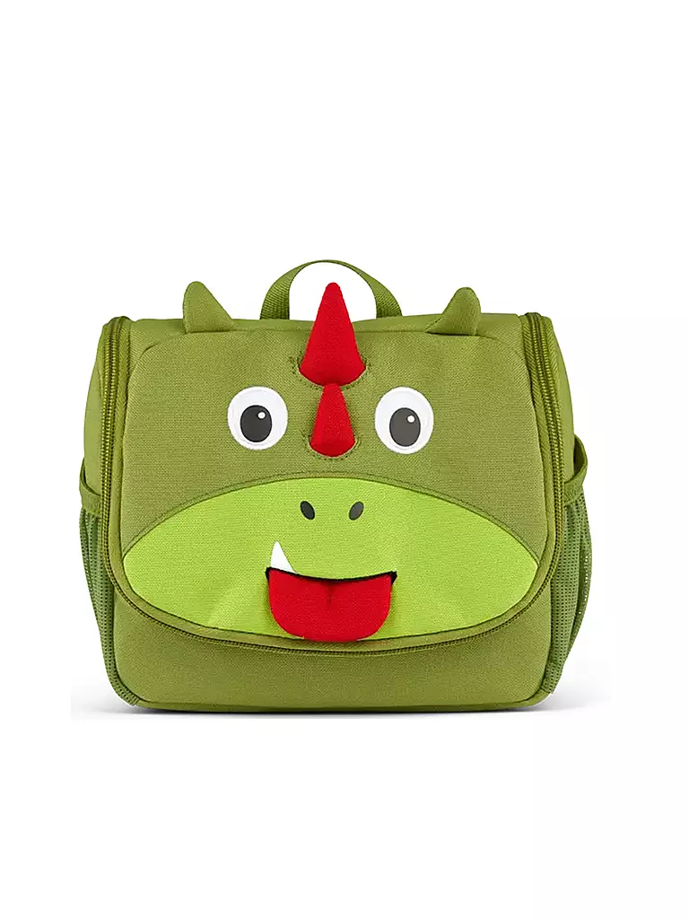 AFFENZAHN | Toilettetasche - Kulturtasche Drache | grün