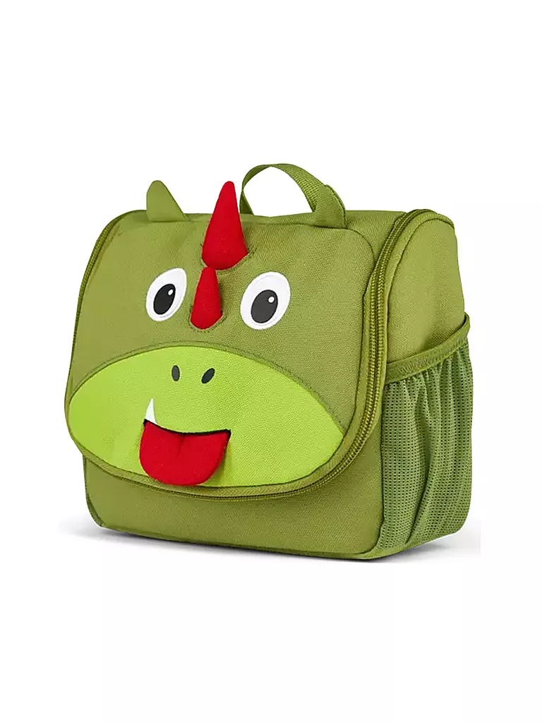 AFFENZAHN | Toilettetasche - Kulturtasche Drache | grün