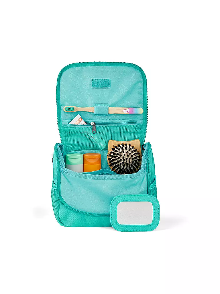 AFFENZAHN | Toilettetasche Eule | grau