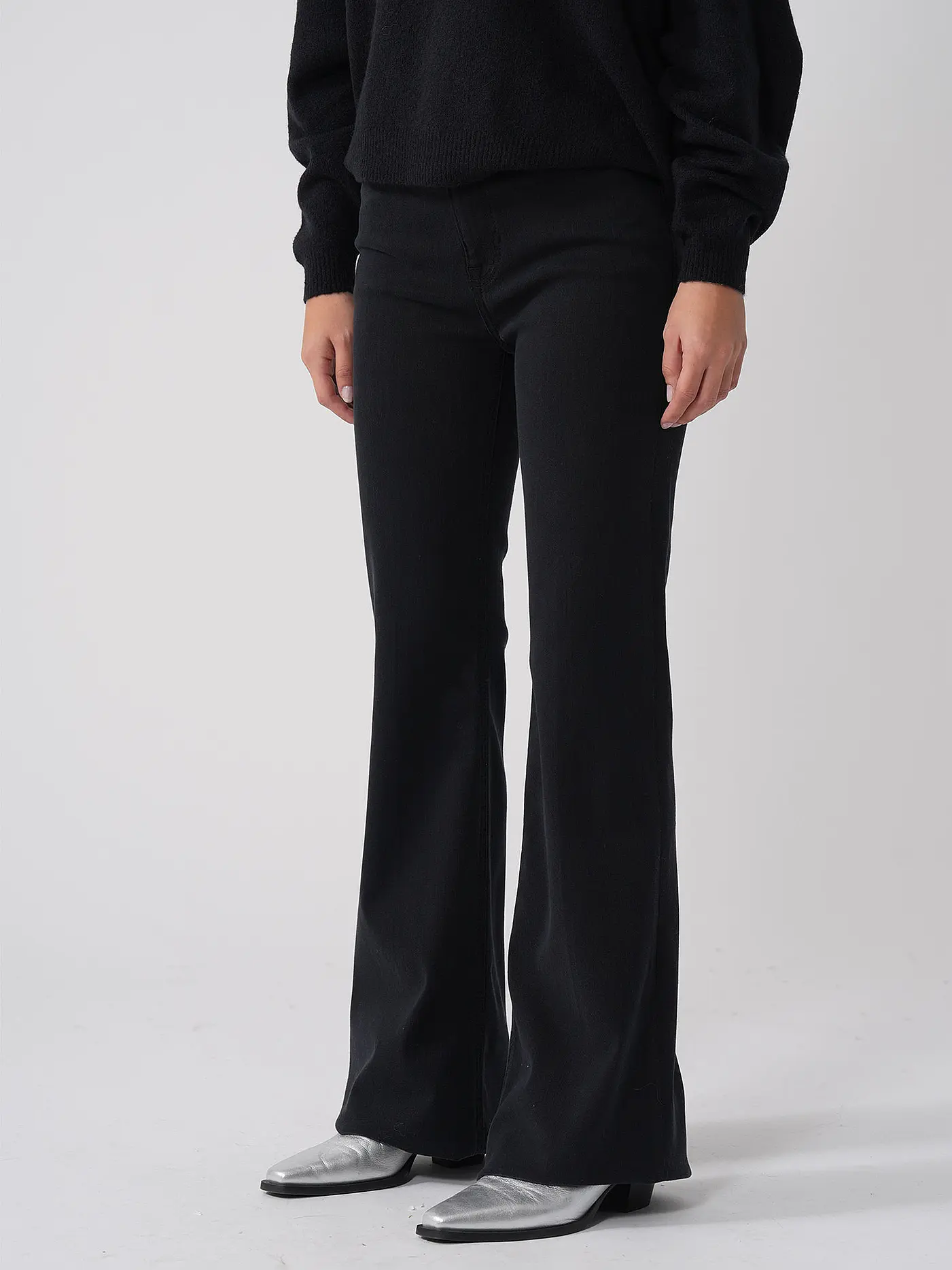 AG | Highwaist Jeans Flared Fit TROPEA | schwarz