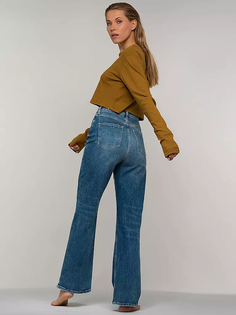 AG | Highwaist Jeans Wide Leg Alexxis | blau