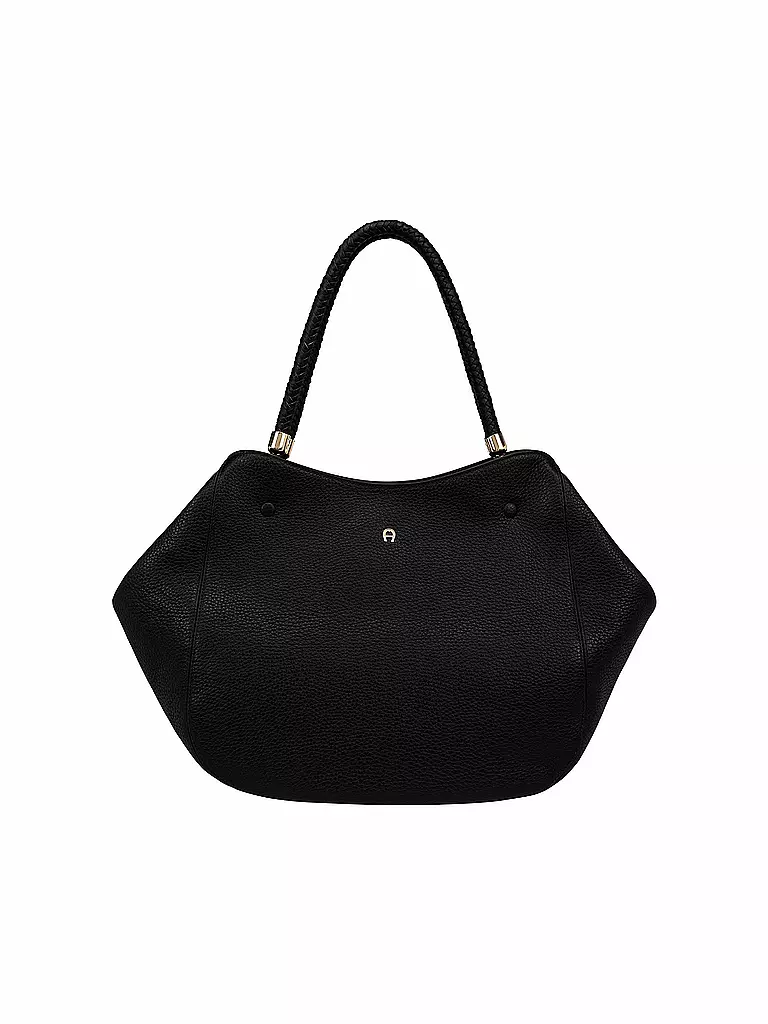 AIGNER | Ledertasche  - Shopper CARRE SOFT Large | schwarz