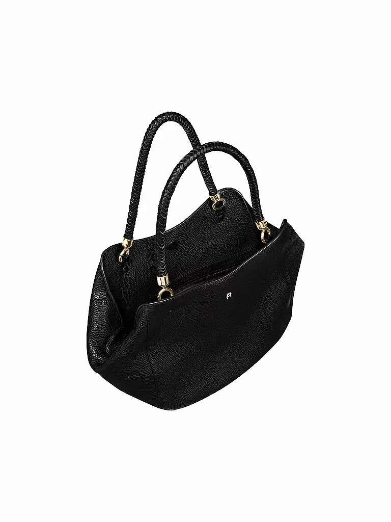 AIGNER | Ledertasche  - Shopper CARRE SOFT Large | schwarz