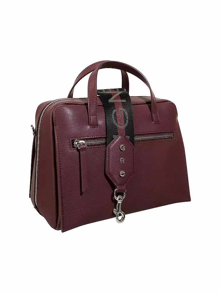 AIGNER | Ledertasche - Henkeltasche "Pisa" M | rot