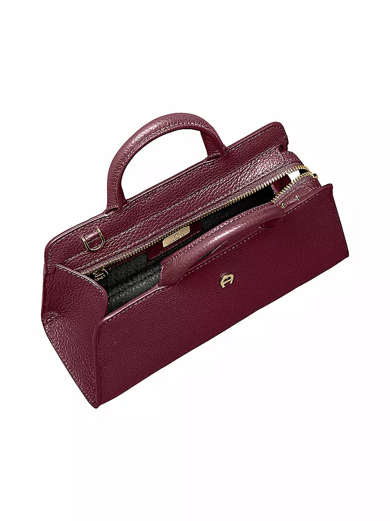 AIGNER | Ledertasche - Henkeltasche CYBILL Small | dunkelrot
