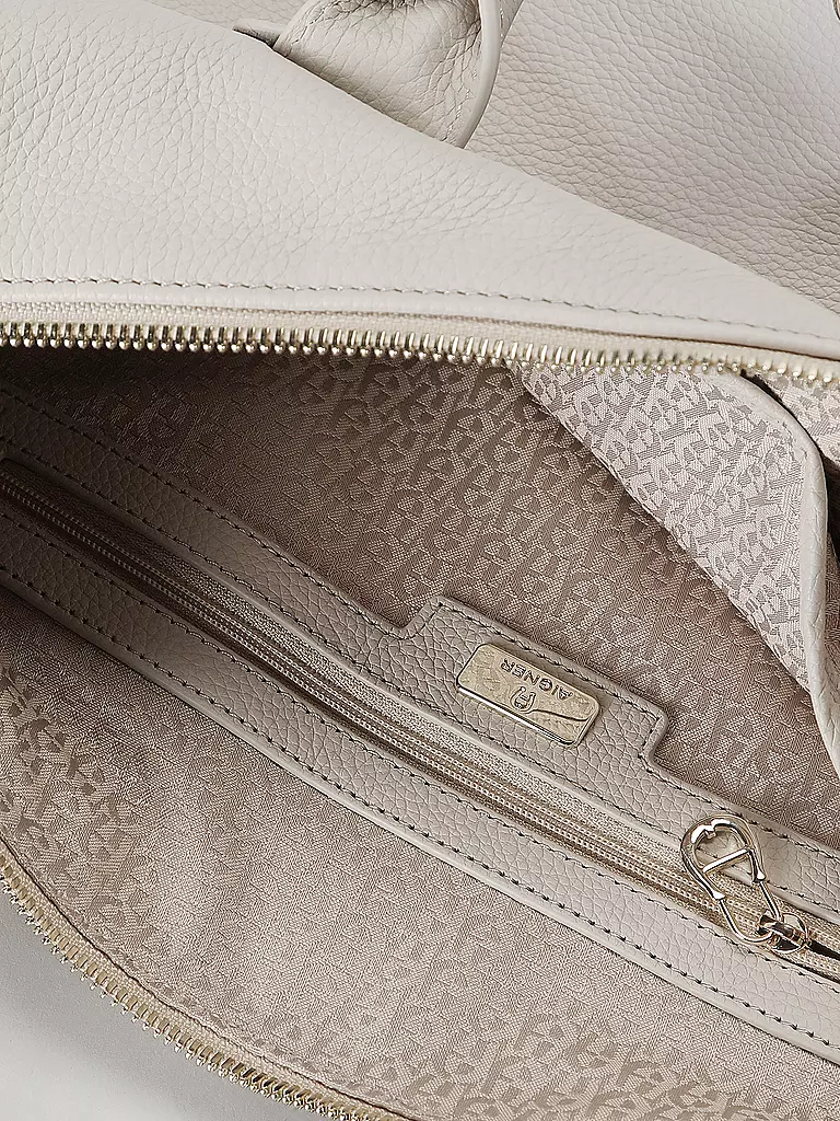 AIGNER | Ledertasche - Henkeltasche ZITA Medium | creme