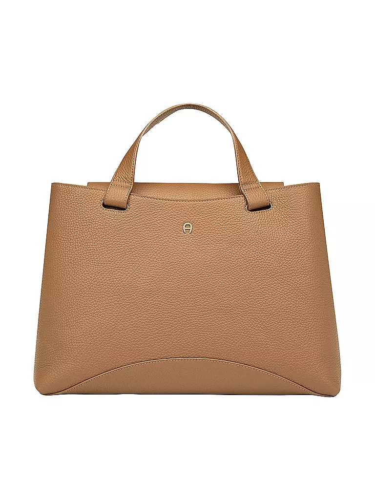 AIGNER | Ledertasche - Henketlasche Selma L | beige