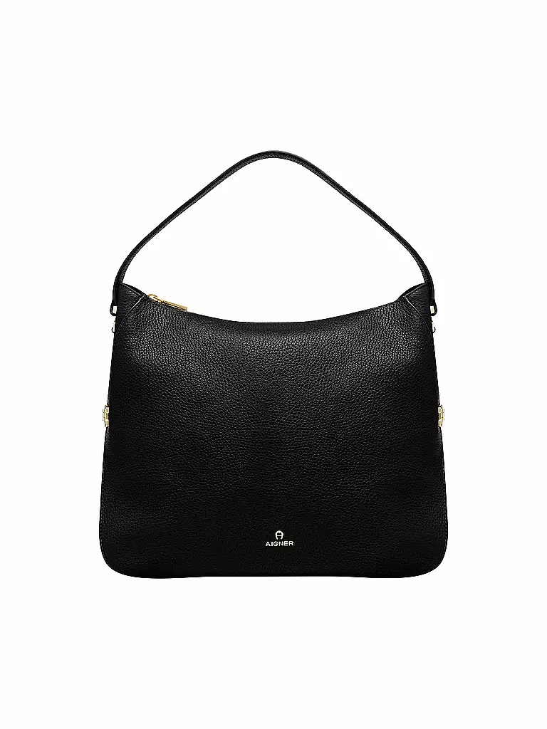 AIGNER | Ledertasche - Hobo "Milano" M | schwarz